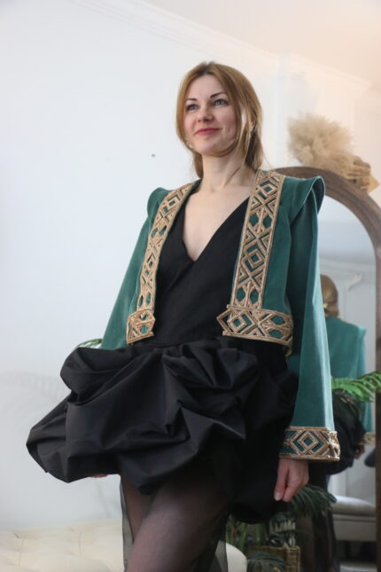 The Atlas Emerald Velvet Jacket